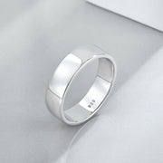 Starchenie Solid 925 Unisex Ring, 6mm High Polish Wedding Band, Size 11 - Sterling Silver