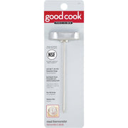 GoodCook Stainless Steel Analog Meat Thermometer, Gray, Compact Design