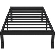 Eavesince Twin XL Platform Bed Frame, Heavy-Duty Alloy Steel, 18 in Height, Black