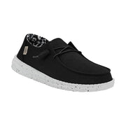 Heydude Women's Wendy Basic Canvas Slip-On Shoes, Lightweight Casual Loafer with Removable Foam Insole, Black Odyssey, Size 11, 40053