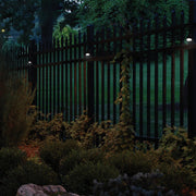 TorchStar Dusk-to-Dawn LED Solar Fence Lights, 4000K Cool White, Oil Rubbed Bronze, Pack of 6