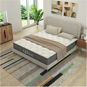 NapQueen NQ691021 Victoria 10 in. Cooling Gel Infused Memory Foam Hybrid Mattress, Full, White