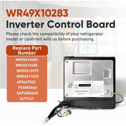 Cudnt WR49X10283 Compressor Inverter Control Board for GE Refrigerators, Black