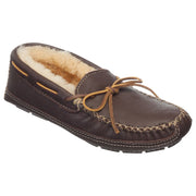 Minnetonka 3752 Moccasin Sheepskin Moose Slippers for Men - 11M