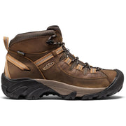 KEEN 1032588 Men's Targhee II Mid Waterproof Hiking Boots, Black Olive Chipmunk, Size 10.5
