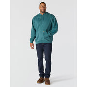 Carhartt Durham Men's Relaxed Fit Midweight Cotton French Terry Garment Dyed Sweatshirt, Greenstone, Medium, 106253