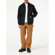 Carhartt Midweight Full-Zip Long-Sleeve Hooded Sweatshirt for Men - Black - L