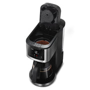 Gourmia 2-in-1 Coffee Maker, Single Serve Pod and 12-Cup Glass Carafe, Programmable Brew Later, Keep Warm Function, Black, GCM3269