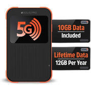SIMO Solis Pro 5G Mobile Hotspot with WiFi 6E, 8000mAh Power Bank, Touchscreen Display, Supports 20 Devices, Global Coverage in 140+ Countries, M6E