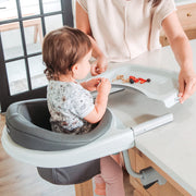 Chicco FastLock 360 Hook-On High Chair, 360-Degree Rotating, Charcoal, Portable Fold-Flat Design