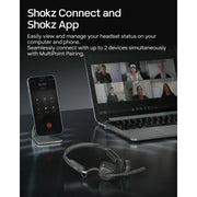Shokz C610 Open-Ear Bluetooth Computer Headset, UC(USB-C)