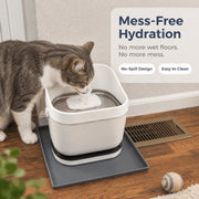 Cat Water Fountain Splash Guard Compatible with PETLIBRO DockStream, No-Spill Design, Easy to Clean