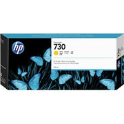 HP 730 Yellow DesignJet Ink Cartridge, 300 ml, P2V70A