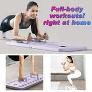 TTFP PLTMCS001L Pilates Board, Multi Purpose Compact Pilates Reformer for Home Fitness Pack of 1, Lavender