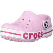 Crocs 207018-6TG Kids Bayaband Clog Lightweight Waterproof Toddler Shoes Ballerina Pink 9