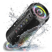 Cillso Portable Bluetooth Speaker, Bluetooth 5.4, 20W HD Stereo Sound with DSP, IPX7 Waterproof, 20H Playtime, RGB Party Lights, TWS Pairing, Blue, M17