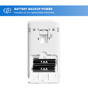 Universal Security Instruments Plug-In Carbon Monoxide Alarm with Battery Backup, Clear LCD Display, Audible Alarm, Tricolor Indicator, White, USI/CO/PLUG