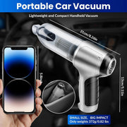 Boyun Daj Handheld Vacuum Cleaner, 15000Pa High Power, Cordless 7-in-1 Multifunctional, Silver, XC-B