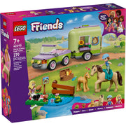 LEGO Friends Horse & Baby Foal Trailer Toy Building Set, 279 Pieces, Includes Autumn & Matilde Minidolls, Animal Figures & Accessories, Ages 7+, 42695