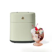 Beautiful 19272 by Drew Barrymore 1.5QT Ice Cream Maker with Touch Activated Display, Sage Green