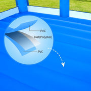 Causeair Inflatable Bounce House with Double Basketball Hoop and Throw Ball Game, 15ft x 14.8ft, Holds Up to 6 Kids, GFK-L002