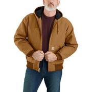 Carhartt Men's Iconic J140 Firm Duck Active Jacket, Brown, 4X-Large Tall, 106673