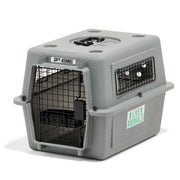 Petmate 00100 Sky Kennel for Dogs & Cats, IATA Approved, Plastic Travel Carrier, Gray, Extra Small