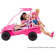 Mattel Barbie Mysteries Beach Detectives Ultimate Beach Buggy Playset, Hot Pink, Includes 10+ Accessories, Seats 4 Dolls JFV68