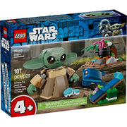 LEGO Star Wars Grogu's Homestead Building Toy, 107 Pieces, Posable Grogu Figure, Sorgan Frog Catapult, Campfire Accessories, Ages 4+, 6588624
