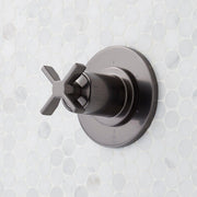 Signature Hardware 488907 Vassor 6 Function Diverter Valve Trim Gunmetal Showers Diverter Trims, Gunmetal