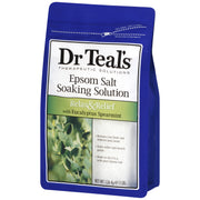 Dr Teals Epsom Salt Soaking Solution, 3 lb. W/Eucalyptus Spearmint