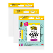 Post-it Self-Stick Mini Easel Pad, White, 15 in. x 18 in., 3 Pads, 20 Sheets Each, 577-3PK