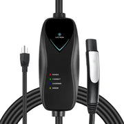 Lectron LECHG5-15-15ATSLBLKUS Tesla Level 1 NEMA 5-15 Electric Vehicle (EV) Charger - up to 15A- 16' - Black
