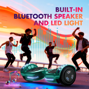 Tcdjtc LBW12A Hoverboard with Bluetooth and LED Lights, Balance Board for Kids, Outdoor Childrens Toy with a Maximum