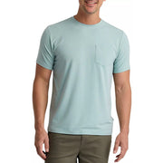 Free Fly Men's Bamboo Flex Pocket T-Shirt, Heather Ocean Mist, X-Large
