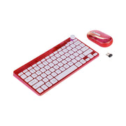 Incipio Translucent Slim Wireless Keyboard and Mouse Combo, 2.4 GHz Wireless, Compact Layout, Multimedia Controls, Ergonomic Design, Irisdescent