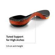 Sof Sole Fit Series High Arch Shoe Insole, Targeted Arch Support and Cushioning, Black, Women's 13-14/Men's 11-12, FitM-M