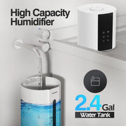 HUMSURE HS-S900A 3-Speed Ultrasonic Cool Mist Humidifier 2.4gal/9L White
