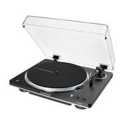 Audio-Technica AT-LP70XBT Bluetooth Wireless Belt-Drive Turntable, Black/Silver, Fully Automatic, Built-In Preamp, J-Shaped Tonearm