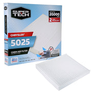 Super Tech 5025 Cabin Air Filter Replacement for Chrysler RAM 1500, Jeep Patriot