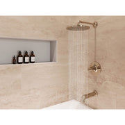 Pfister Tenet Tub and Shower Trim Package, 1.8 GPM Single Function Rain Shower Head, Brushed Nickel, LG89-8TNTK