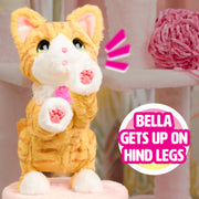 Just Play FurReal Bella Biscuit-Making Kitty, 10 Inch Interactive Plush Cat Toy, Orange and White, Model 28141