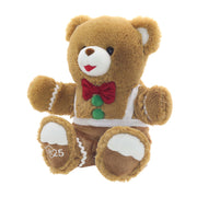 Holiday Time Gingerbread Boy Teddy Bear Plush, Brown, 15 in, Embroidered 2025 Paw Detail