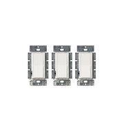 Lutron DVCL-153P-WH-3 Diva 3-Pack 3-Switch 150-Watt 3-Way Double Pole White Indoor Slide Dimmers