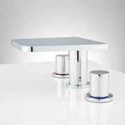 Signature Hardware 414706 Knox 1.2 GPM Widespread Bathroom Faucet with Pop-Up Drain Assembly, Chrome