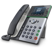 HP 82M89AA Poly Edge E350 IP Phone - Corded - Corded/Cordless - Wi-Fi, Bluetooth - Desktop, Wall Mountable - Black
