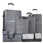 Tripcomp 23077 Hardside Luggage Set,Carry-on 3Piece with Spinner Wheels Beige
