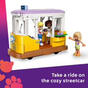 LEGO Friends Plant Caf & Flower Shop Building Set, Two-in-One Playset with 4 Minidolls and Cat, 1,138 Pieces, Ages 9+