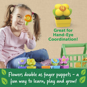 Learning Resources Growing Greenhouse Color & Number Playset, 12 Pieces, Multicolor, Ages 18 Months+, LER3605
