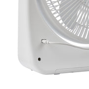 Mainstays 9 in Tabletop Fan, Portable, 3 Speeds, 130-Degree Tilt, White, DT2108-GW